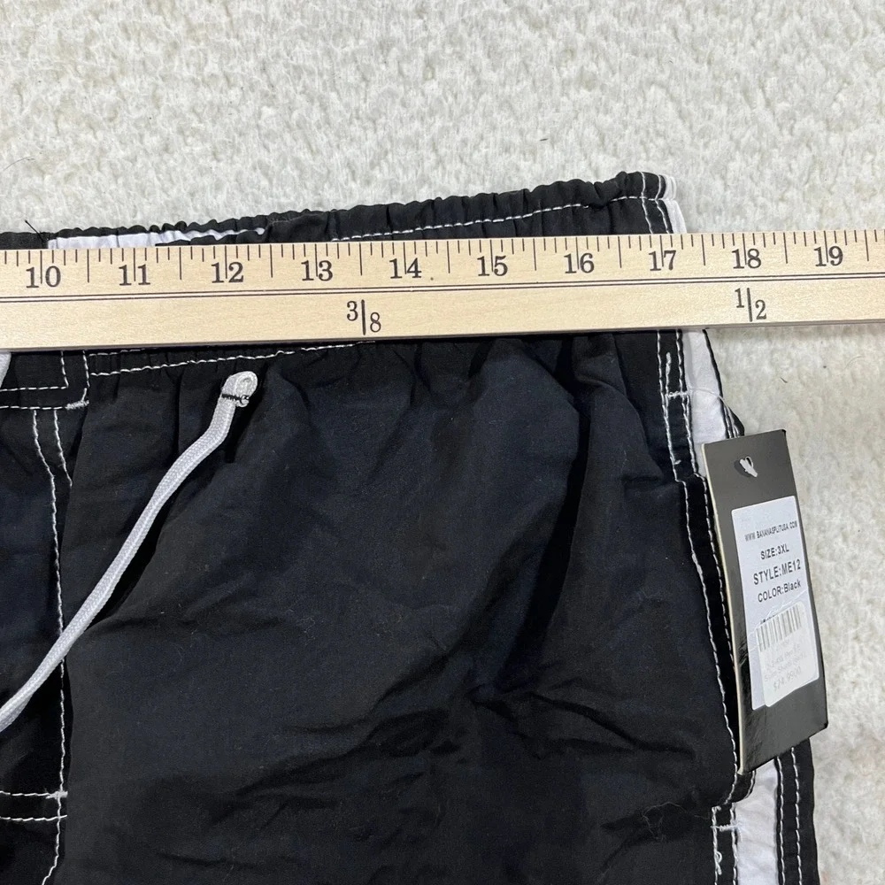 Banana Split B.Split Swim Shorts Mens 3XL Black ME12 Cargo Boardshorts NWT